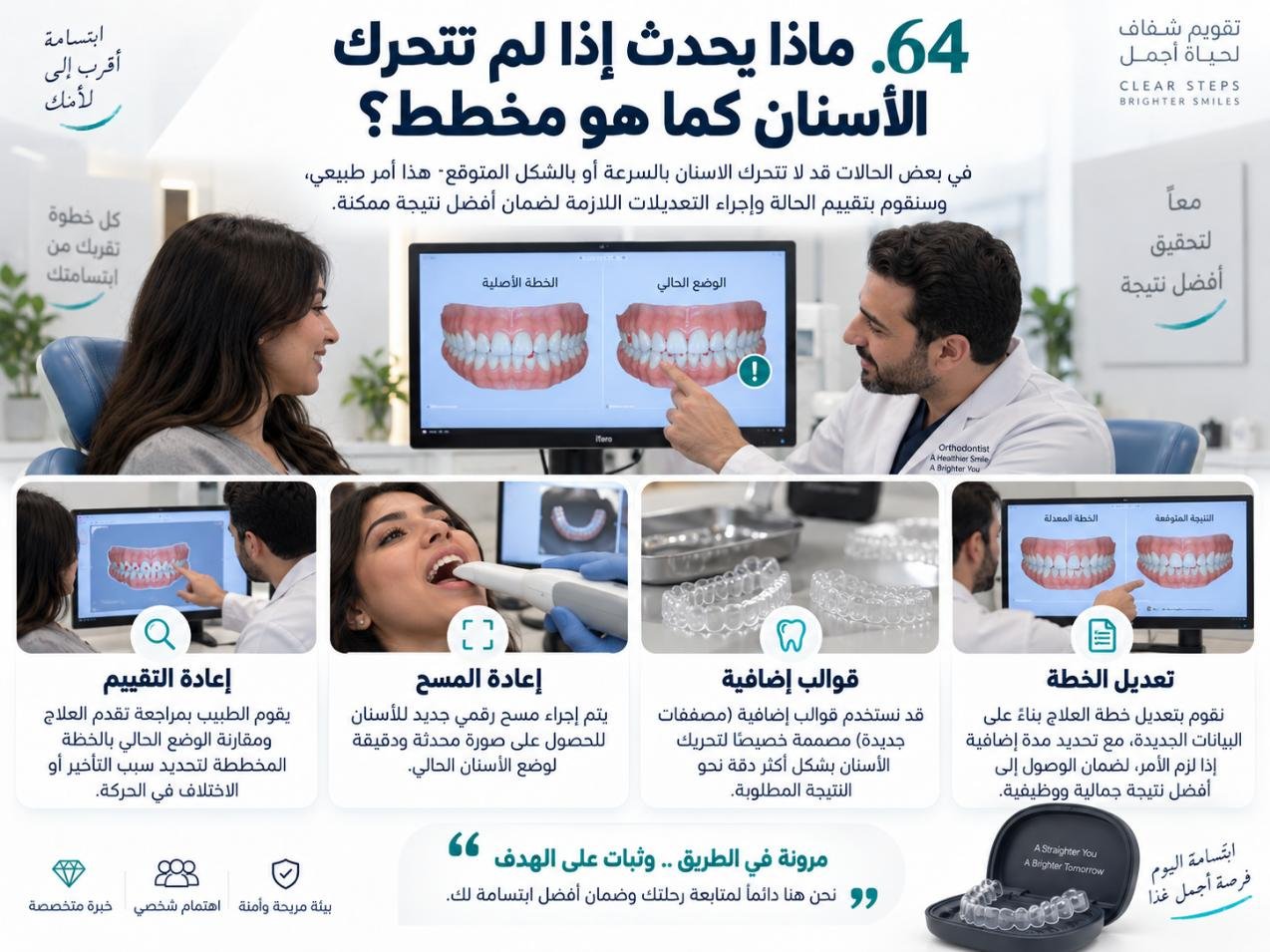 ماذا يحدث إذا لم تتحرك الأسنان كما هو مخطط؟