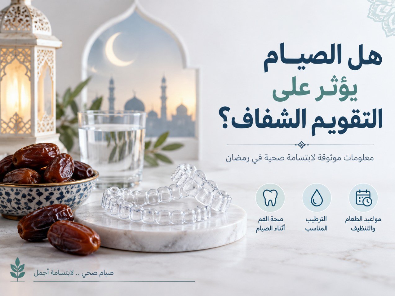 التقويم الشفاف في رمضان: تنظيم الأكل والتنظيف والارتداء