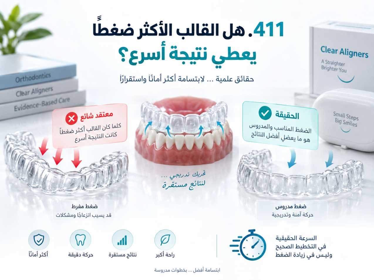 هل القالب الأكثر ضغطًا يعطي نتيجة أسرع؟