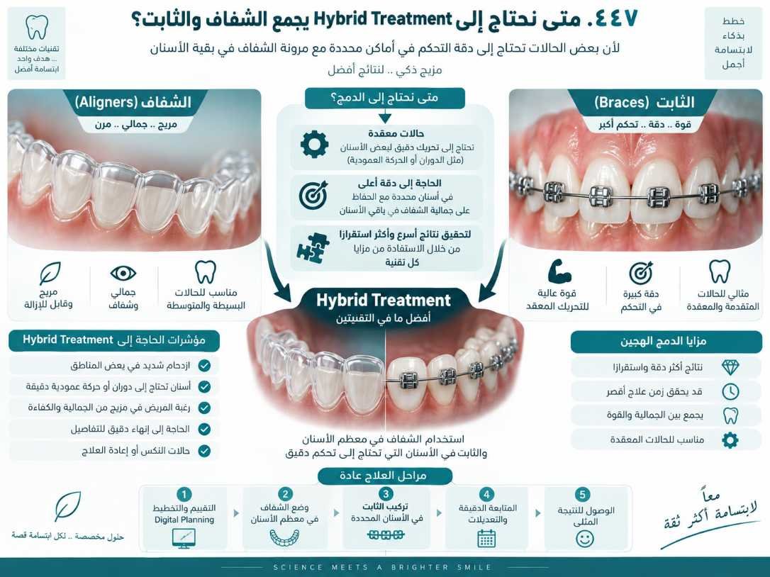 متى نحتاج إلى Hybrid Treatment يجمع الشفاف والثابت؟