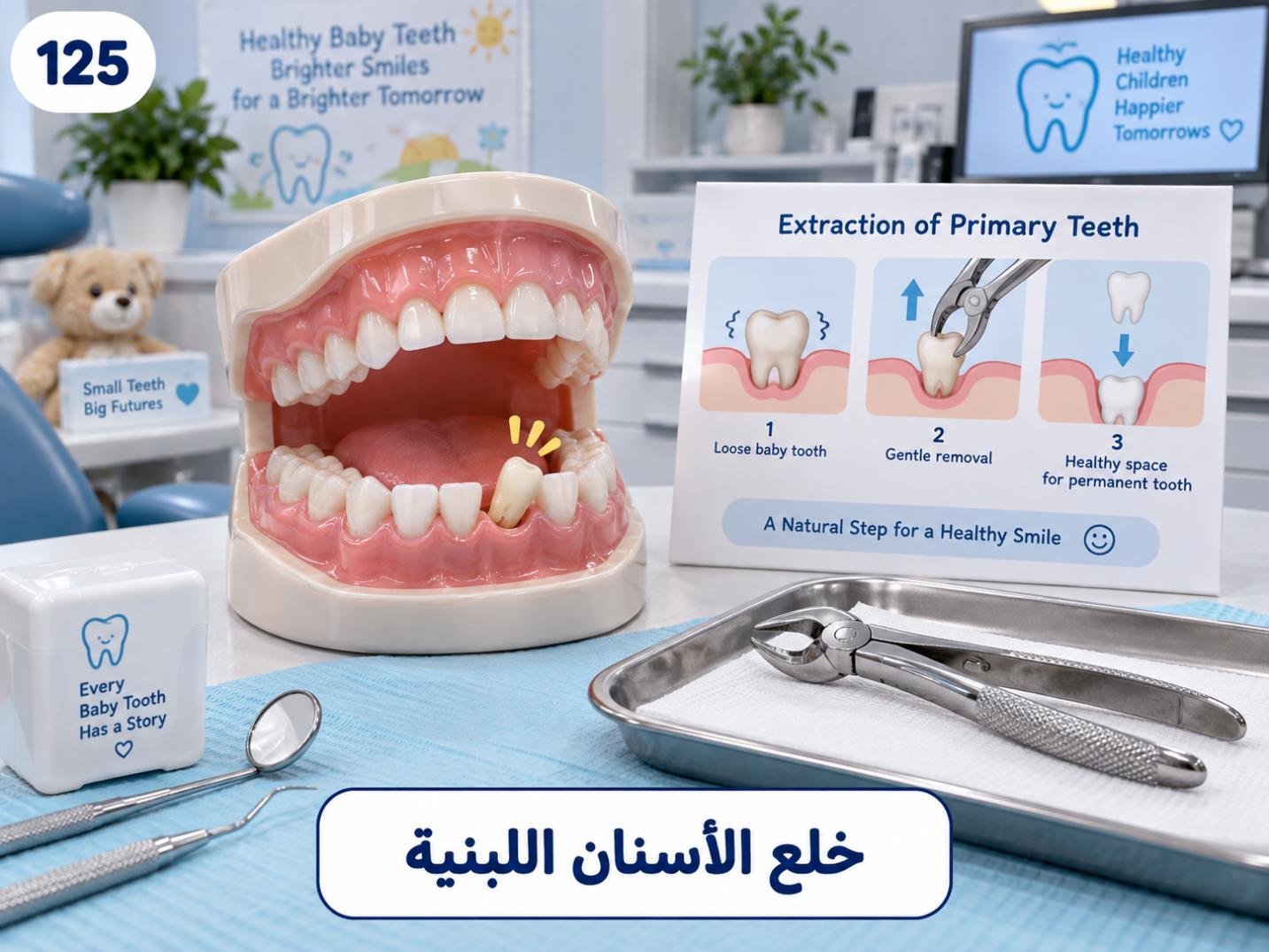 خلع الأسنان اللبنية: دليل عملي والخطوات المهمة