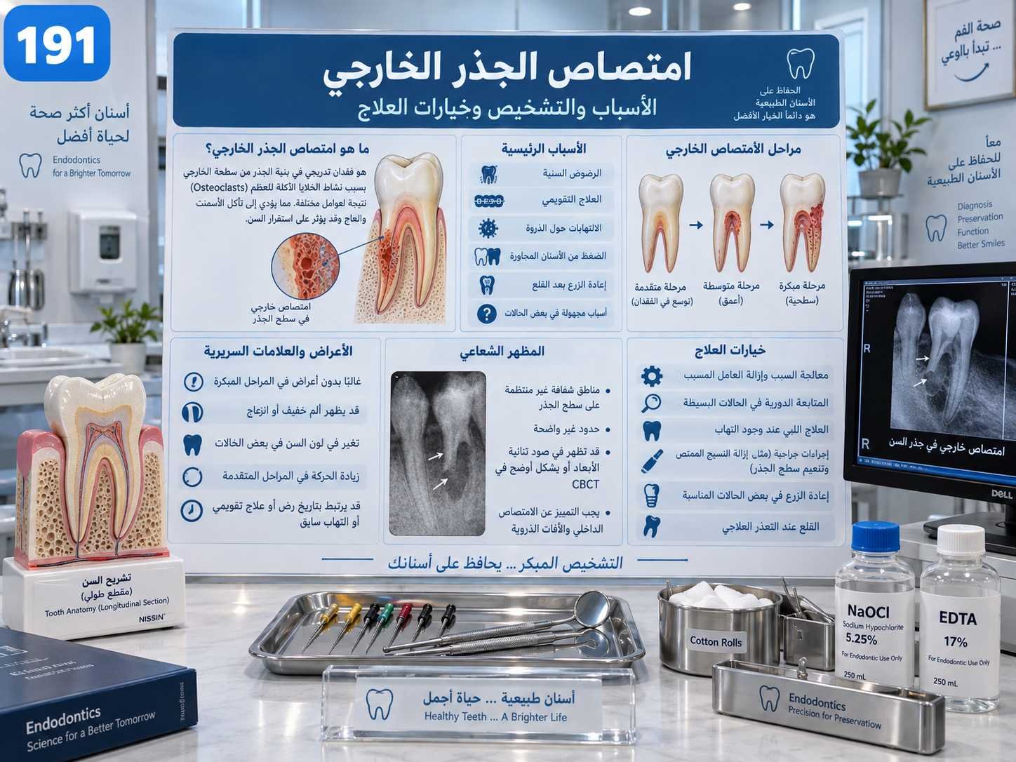 امتصاص الجذر الخارجي: الأسباب والتشخيص وخيارات العلاج